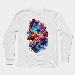 A Cosmic Ballet: Nebula's Elegance in Pillars of Creation - cosmic Long Sleeve T-Shirt